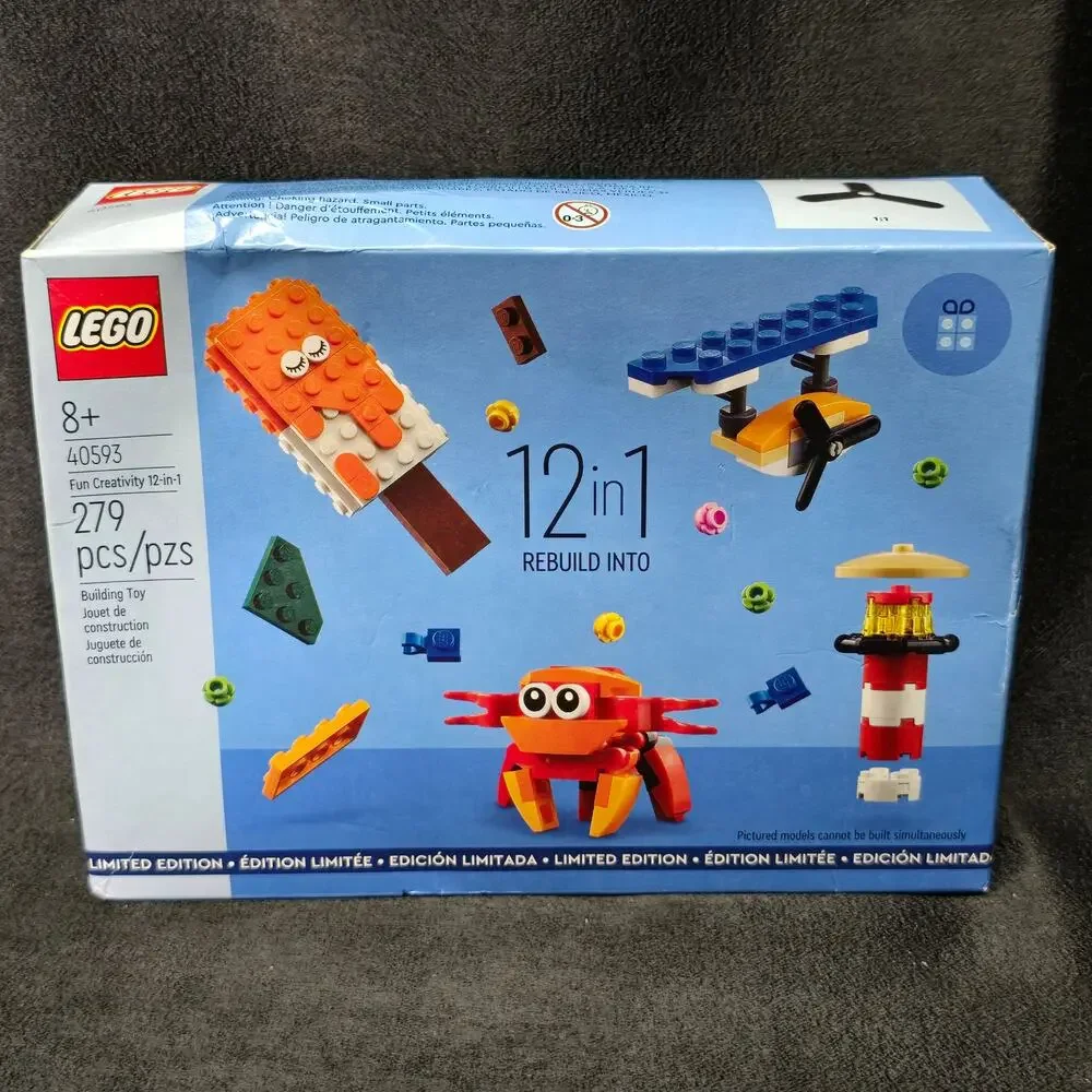 LEGO Fun Creativity 12-in-1 40593 279 Building Toy Pieces Place Sailboat Cabin &